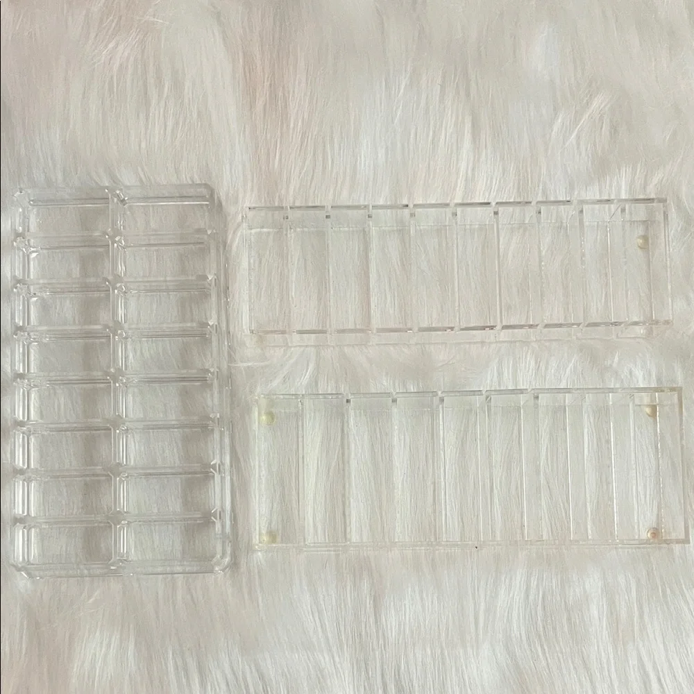 Clear Acrylic Makeup Organizer Trays